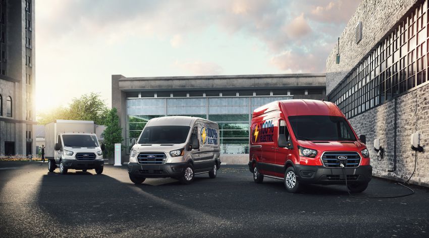 Ford E-Transit debuts – 266 hp/430 Nm, up to 201 km range from 67 kWh battery; eight body configurations 1209276