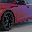 2022 Honda Civic Sedan production car snapped in daylight – 11th-generation model looks better in grey