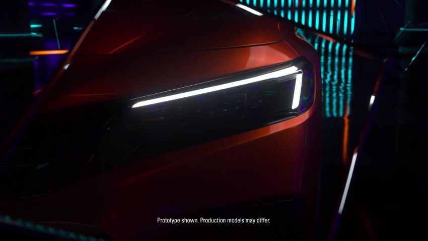 <em>Teaser</em> Honda Civic Prototaip generasi ke-11 disiar, bakal buat kemunculan sulung global pada 17 Nov 1209020