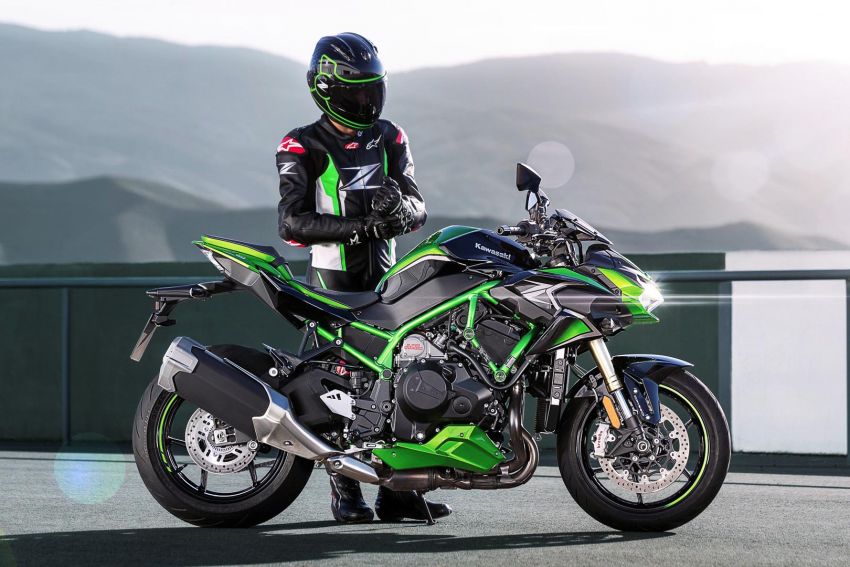 2021 Kawasaki Z H2 SE gets electronic suspension 1215840