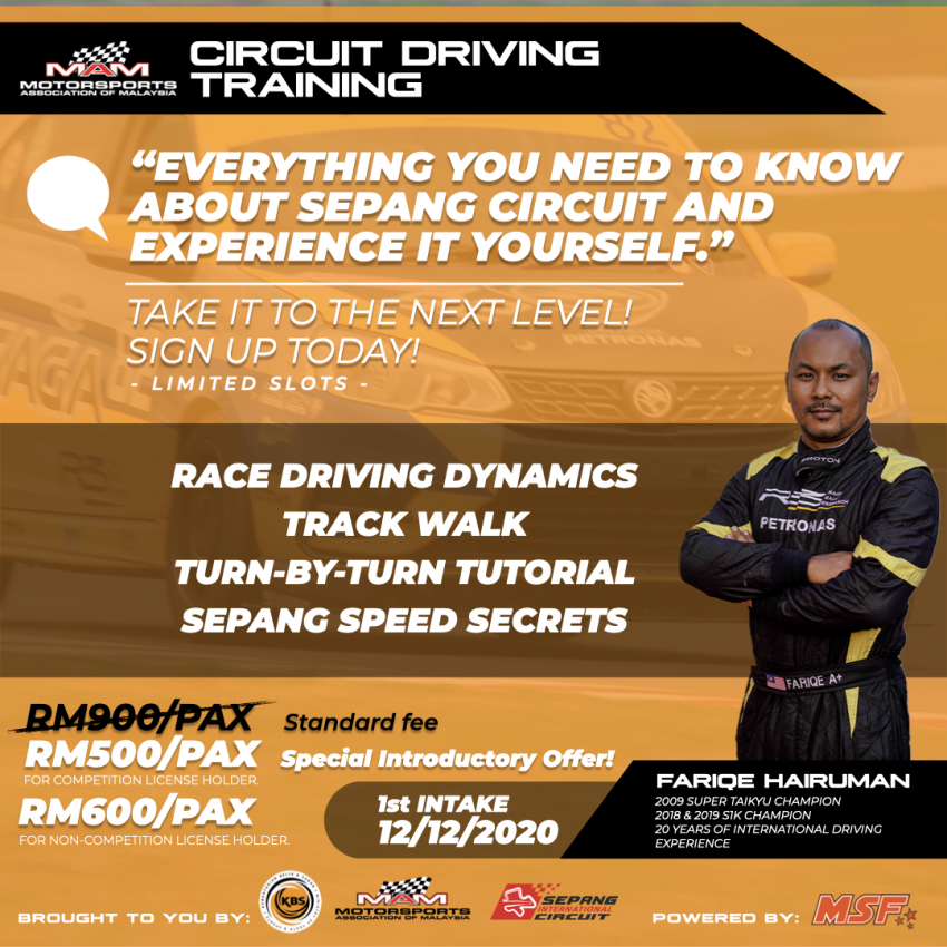 Motorsports Association of Malaysia launches driver training courses – powered by Malaysia Speed Festival 1218630