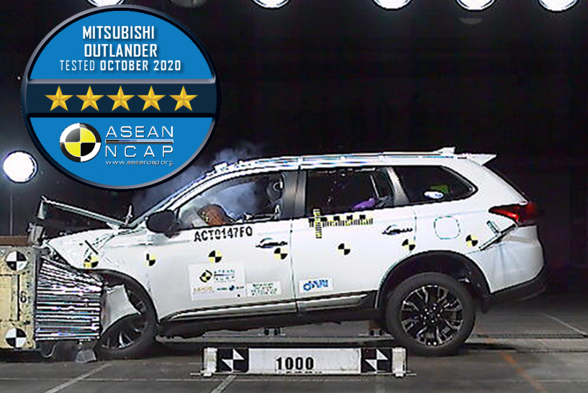 Mitsubishi Outlander scores 5 stars in ASEAN NCAP 1213762