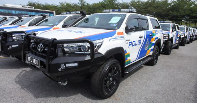 PDRM adds 39 Toyota Hilux 2.8 Black Edition and 24 BMW R 1250 GS vehicles to its fleet – K9 unit, UTK use