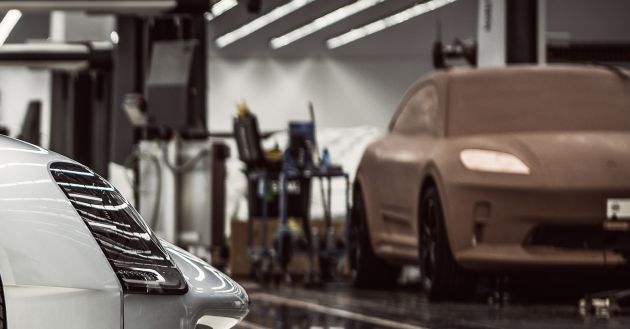 Porsche Macan clay model – electric successor seen?
