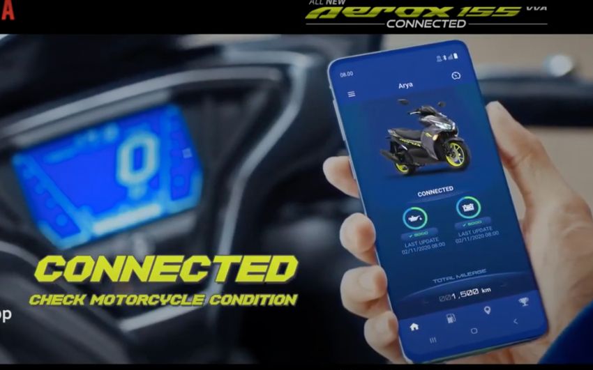 Yamaha Aerox/NVX 155 Connected tiba di Indonesia – penampilan baru, boleh sambung kepada telefon 1202342