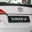 Toyota Vios GR-S launched in Malaysia – “10-speed” CVT, sports suspension, 17-inch rims; from RM95k