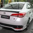 Toyota Vios GR-S launched in Malaysia – “10-speed” CVT, sports suspension, 17-inch rims; from RM95k
