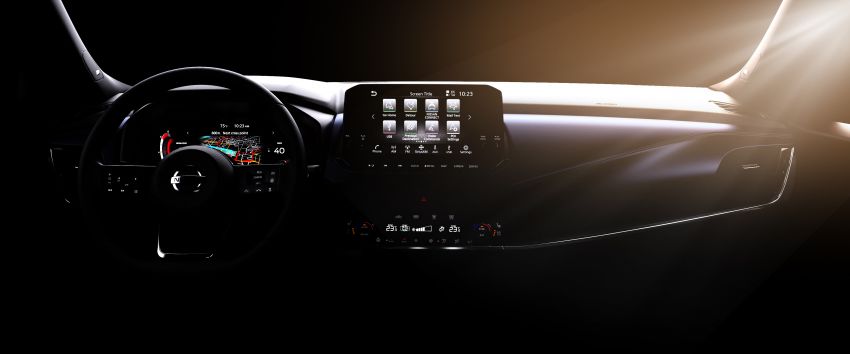 2021 Nissan Qashqai interior teased – 10.8-inch head-up display, Home-to-Car connectivity, roomier cabin Image #1221692