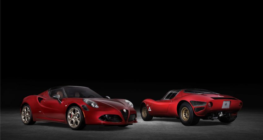 Alfa Romeo 4C Spider 33 Stradale Tributo – 33-unit limited run for the US; homage to mid-engined classic 1224246