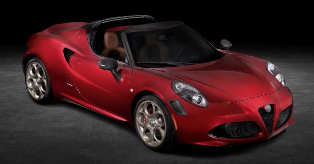 Alfa Romeo 4C Spider 33 Stradale Tributo – 33-unit limited run for the US; homage to mid-engined classic