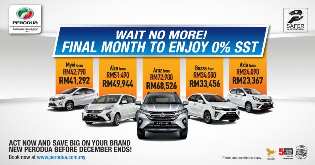 AD: Wait no more! Last call for Perodua’s cash rebate of up to RM2,200, plus 0% SST – offer ends on Dec 31