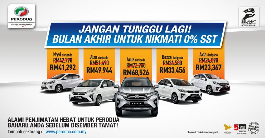AD: Perodua tawarkan rebat tunai sehingga RM2,200 dengan 0% SST — panggilan terakhir 31 Disember 1227263