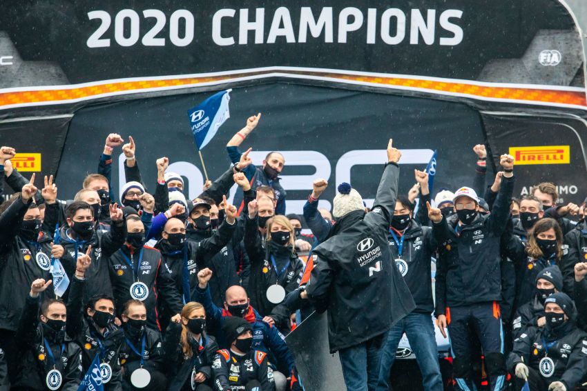 Hyundai secures second consecutive WRC title in 2020 1221579