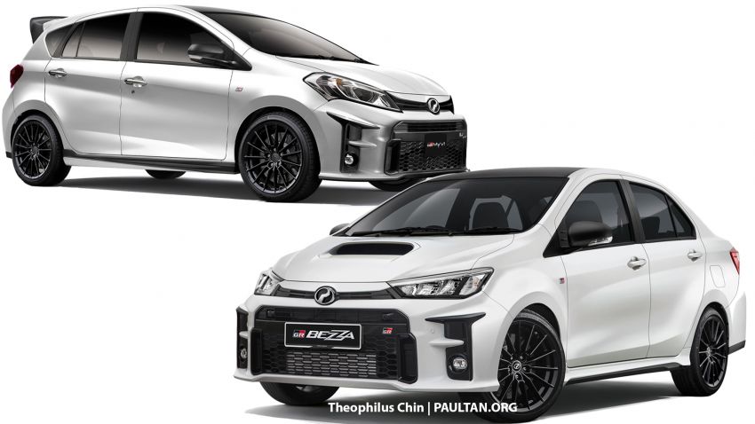 Perodua Myvi and Bezza imagined with GR styling 1227568