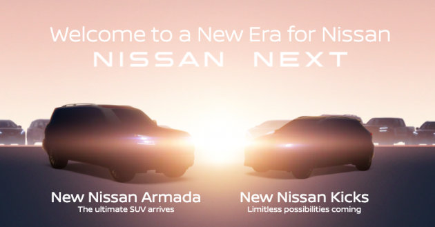 2021 Nissan Kicks, Armada facelifts teased for US