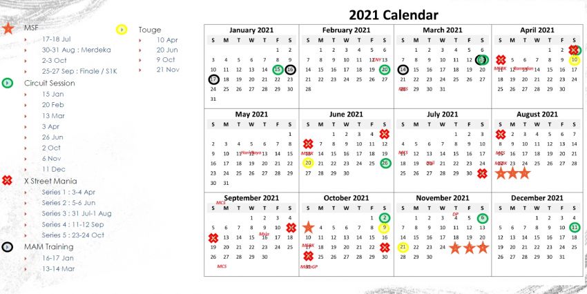 2021 MSF overall event calendar Paul Tan #39 s Automotive News