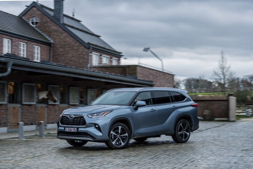 2021 Toyota Highlander seven-seat SUV launched in Europe – hybrid powertrain only; 248 PS, 6.6 l/100 km 1239676