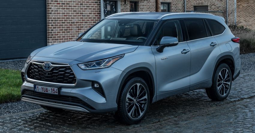 2021 Toyota Highlander seven-seat SUV launched in Europe – hybrid powertrain only; 248 PS, 6.6 l/100 km 1239731