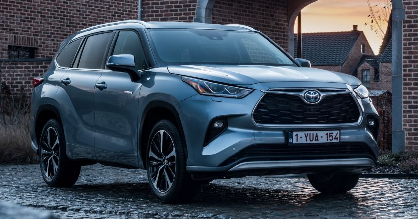 2021 Toyota Highlander seven-seat SUV launched in Europe – hybrid powertrain only; 248 PS, 6.6 l/100 km 1239741
