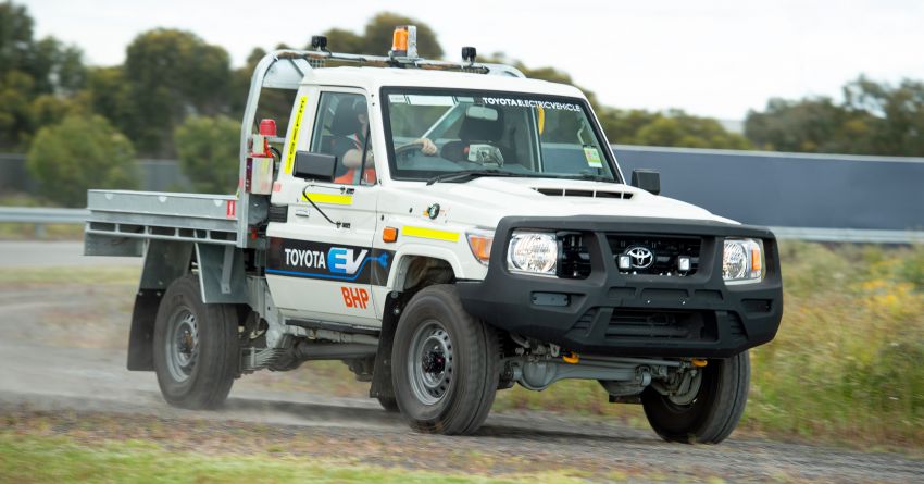 Toyota Australia, BHP unveil new battery electric-converted Land Cruiser for underground mining use 1232731