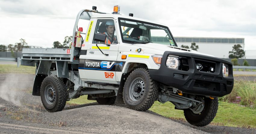 Toyota Australia, BHP unveil new battery electric-converted Land Cruiser for underground mining use 1232733