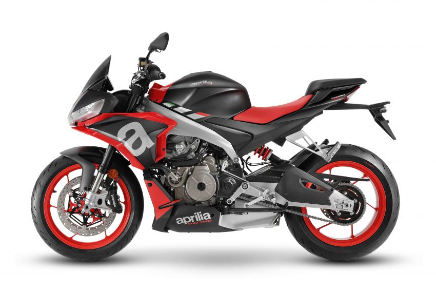 Aprilia Tuono 660 sport naked – 94 hp, 183 kg kerb weight; 47 hp version for restricted license riders 1233000