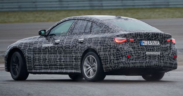 BMW i4 teaser takes jab at Tesla, saying “simply accelerating fast in a straight line is not enough”