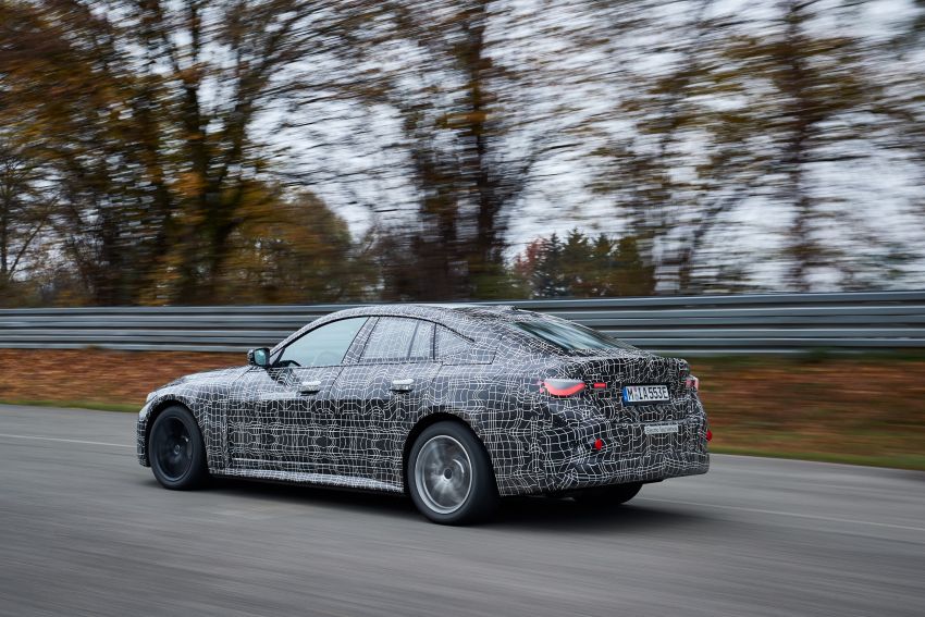 BMW i4 teaser takes jab at Tesla, saying “simply accelerating fast in a straight line is not enough” 1238660