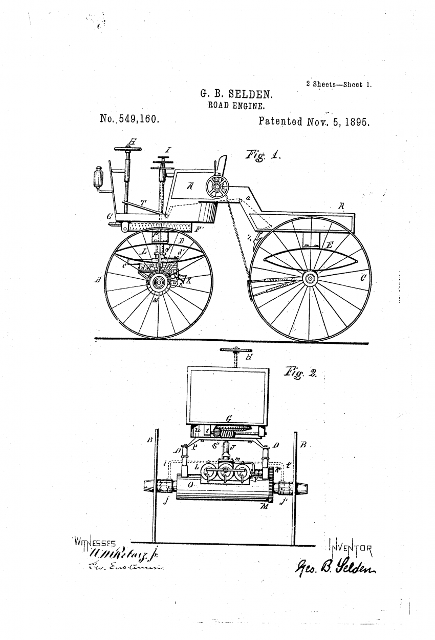 Henry Ford nafikan hak George Selden kutip royalti paten kereta dari semua pengeluar automotif Amerika 1234962