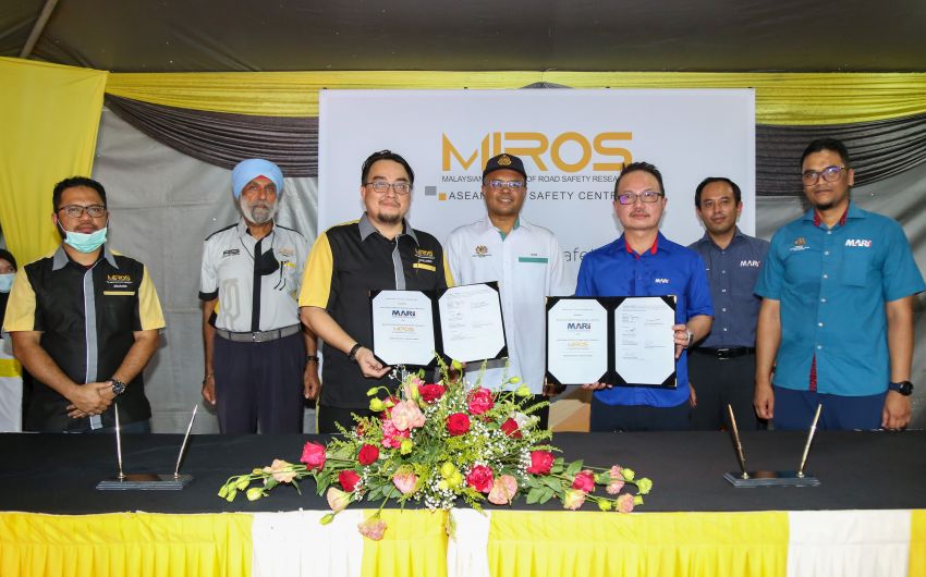 MARii, MIROS sign MoU to improve vehicle safety levels, develop MyMAP star rating for motorcycles 1231807