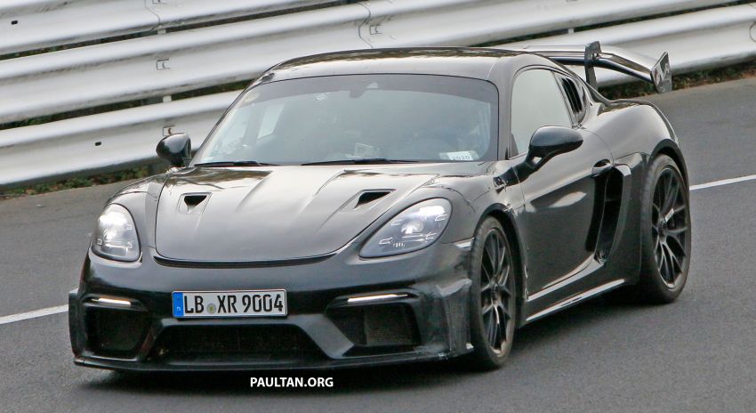 SPYSHOTS: Porsche 718 Cayman GT4 RS on test; centre-lock wheels, GT3/GT2 RS wheel arch vents 1232341