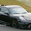 SPYSHOTS: Porsche 718 Cayman GT4 RS on test; centre-lock wheels, GT3/GT2 RS wheel arch vents