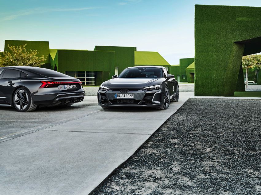 2021 Audi e-tron GT quattro, RS e-tron GT debut – two motors, up to 646 PS, 0-100 in 3.3 secs; 487 km range Image #1246446