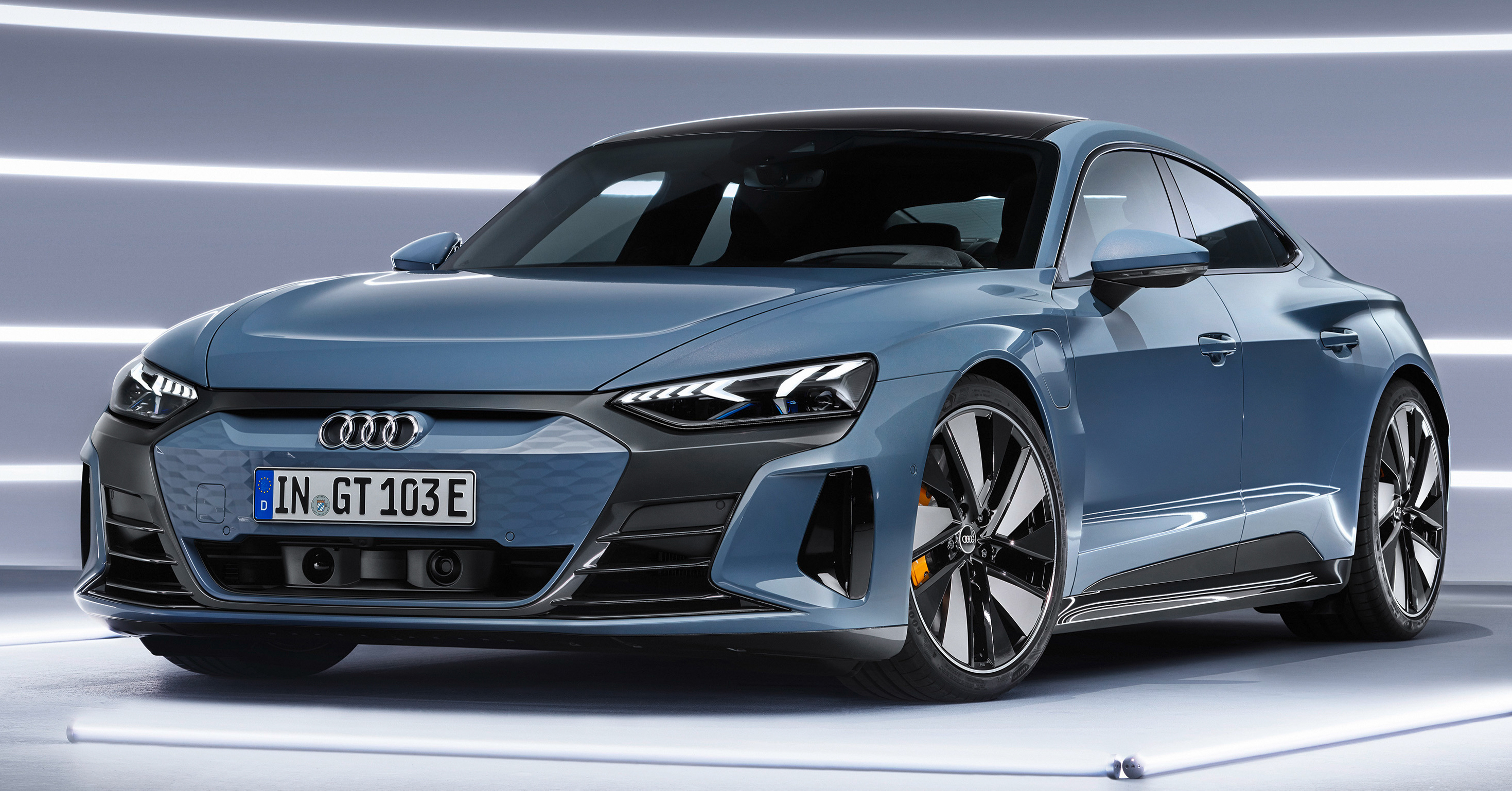 2021 Audi e-tron GT in Kemora Gray Metallic (Studio Shots)