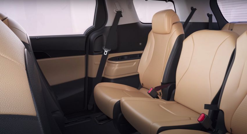 Kia Carnival 11-seater cabin setup detailed; centre-assist seats, stowable 4th row, flat-folding function 1242229