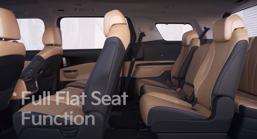 Kia Carnival 11-seater cabin setup detailed; centre-assist seats, stowable 4th row, flat-folding function 1242226