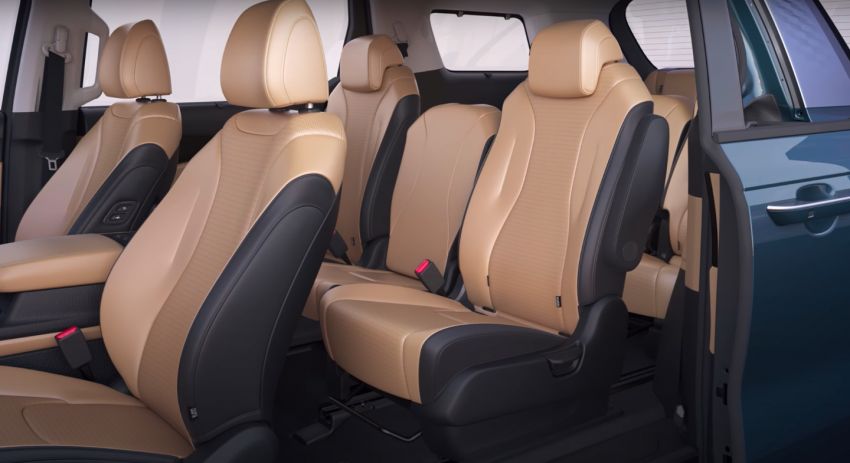 Kia Carnival 11-seater cabin setup detailed; centre-assist seats, stowable 4th row, flat-folding function 1242235