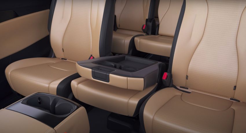 Kia Carnival 11-seater cabin setup detailed; centre-assist seats, stowable 4th row, flat-folding function 1242233