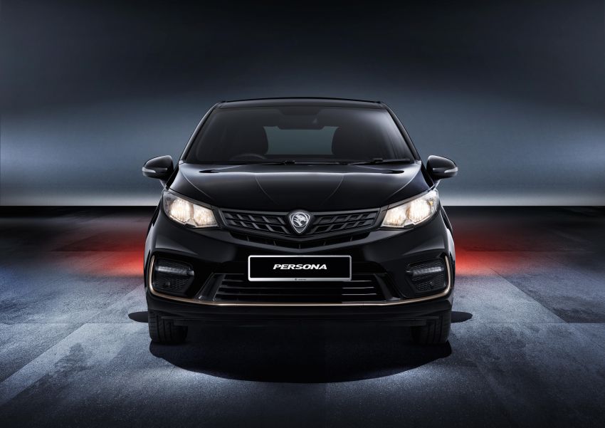 Proton Persona Black Edition launched in Malaysia – Quartz Black paint, gold accents; 500 units; RM54,700 1250371