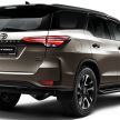 2021 Toyota Fortuner facelift launched in Malaysia – three variants, new 2.8L diesel, TSS & AEB; fr RM172k
