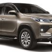 Toyota Fortuner 2021 <em>facelift</em> dilancarkan di Malaysia — tiga varian, dengan TSS & AEB, harga dari RM172k