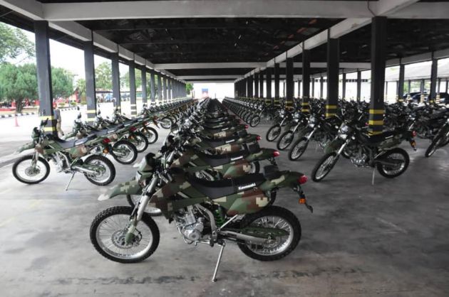 Tentera Darat Malaysia terima 180 Kawasaki KLX 250