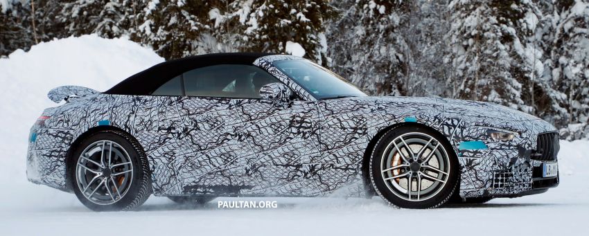 SPYSHOTS: R232 Mercedes-AMG SL – six- and eight-cylinder versions seen running cold-weather tests 1250682