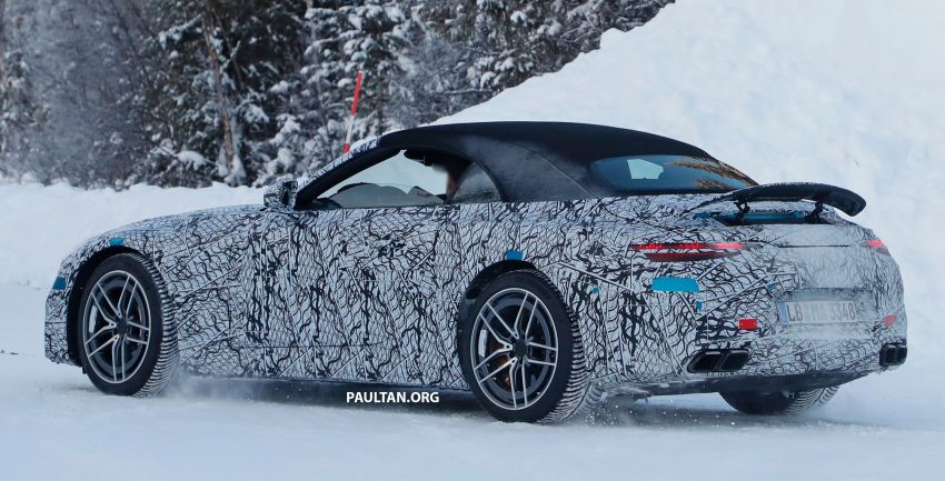 SPYSHOTS: R232 Mercedes-AMG SL – six- and eight-cylinder versions seen running cold-weather tests 1250675