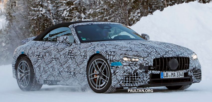 SPYSHOTS: R232 Mercedes-AMG SL – six- and eight-cylinder versions seen running cold-weather tests 1250680