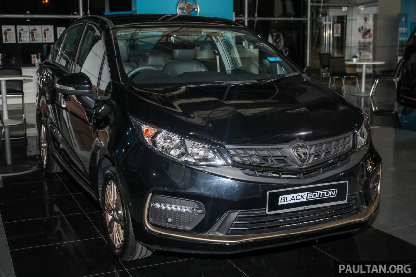 Proton Persona Black Edition launched in Malaysia – Quartz Black paint, gold accents; 500 units; RM54,700 1249903