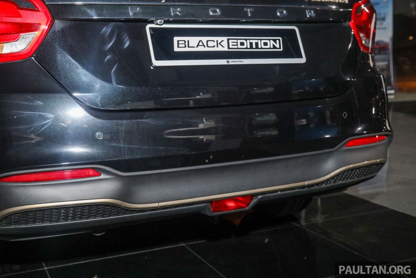 Proton Persona Black Edition launched in Malaysia – Quartz Black paint, gold accents; 500 units; RM54,700 1249925