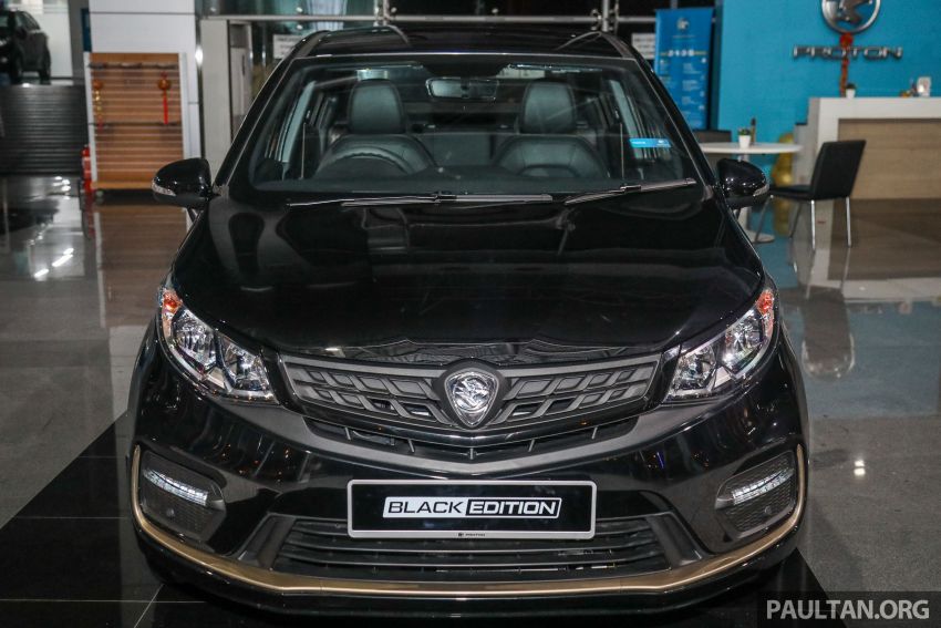 Proton Persona Black Edition launched in Malaysia – Quartz Black paint, gold accents; 500 units; RM54,700 1249908