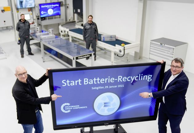Volkswagen opens new plant for EV battery recycling