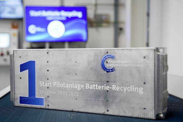 Volkswagen opens new plant for EV battery recycling
